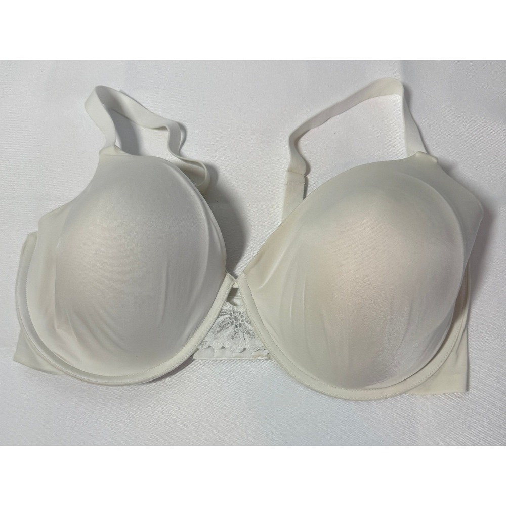 Maidenform‎ Womens Bra 36DD White Underwire Lace Trim Adjustable Straps